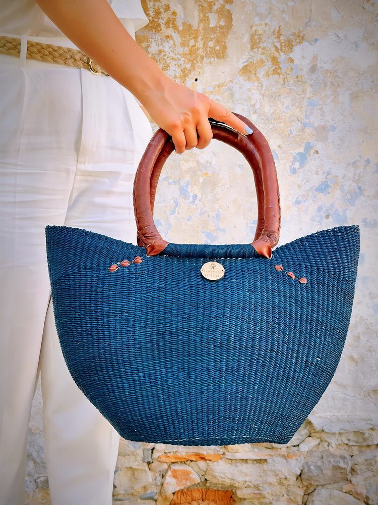 Tote Shopping Basket - Blue