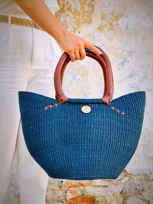 
                  
                    Tote Shopping Basket - Blue
                  
                