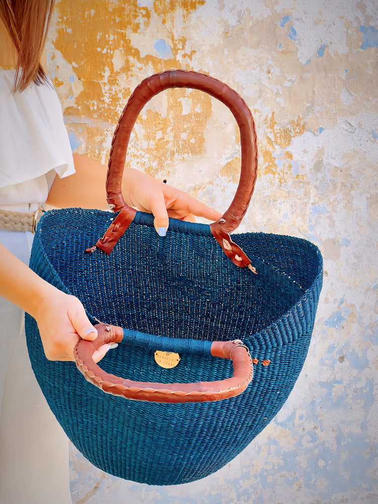 
                  
                    Tote Shopping Basket - Blue
                  
                